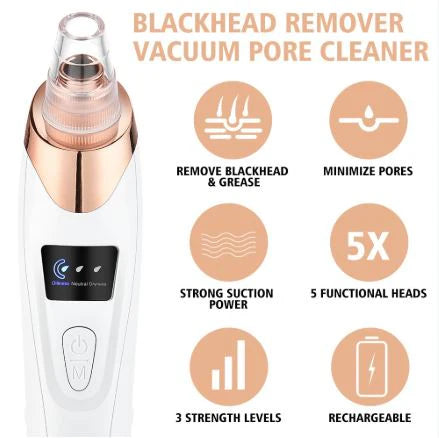 5-in-1 Rechargeable Blackhead Remover Vacuum